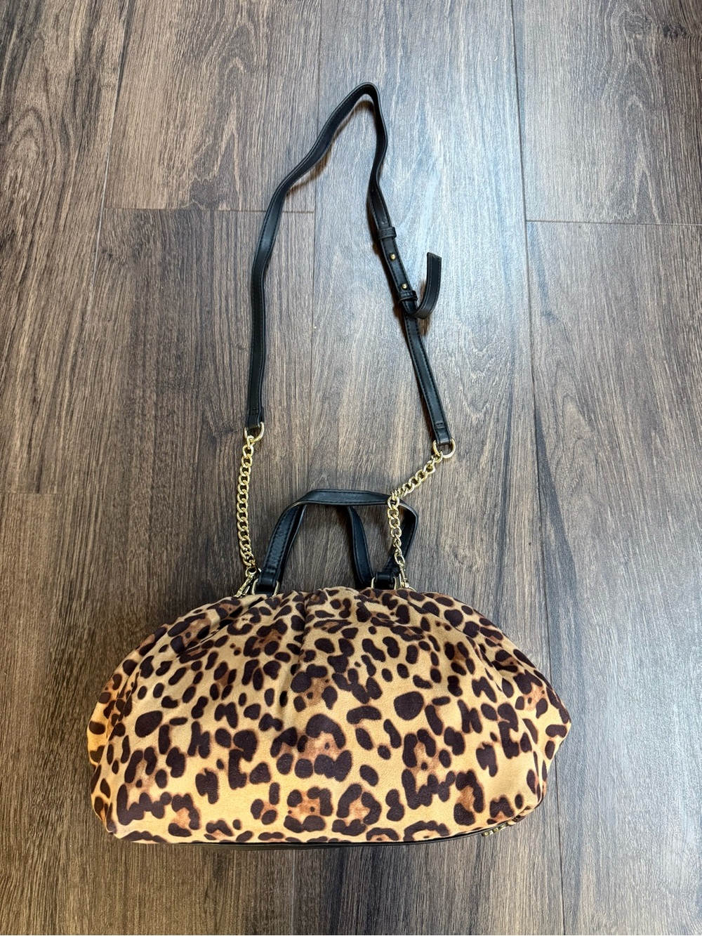 INC International Concepts Leopard-Print Crossbody Bag in Brown and Black